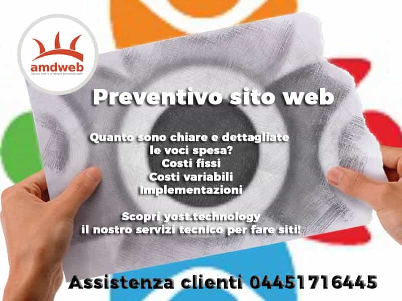 Preventivo sito web esempio | 04451716445