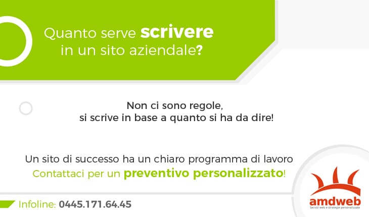 Quanto serve scrivere in un sito?