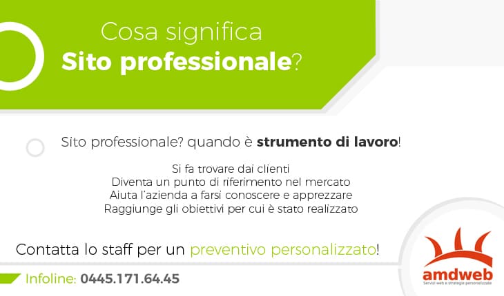 Cosa significa sito professionale?