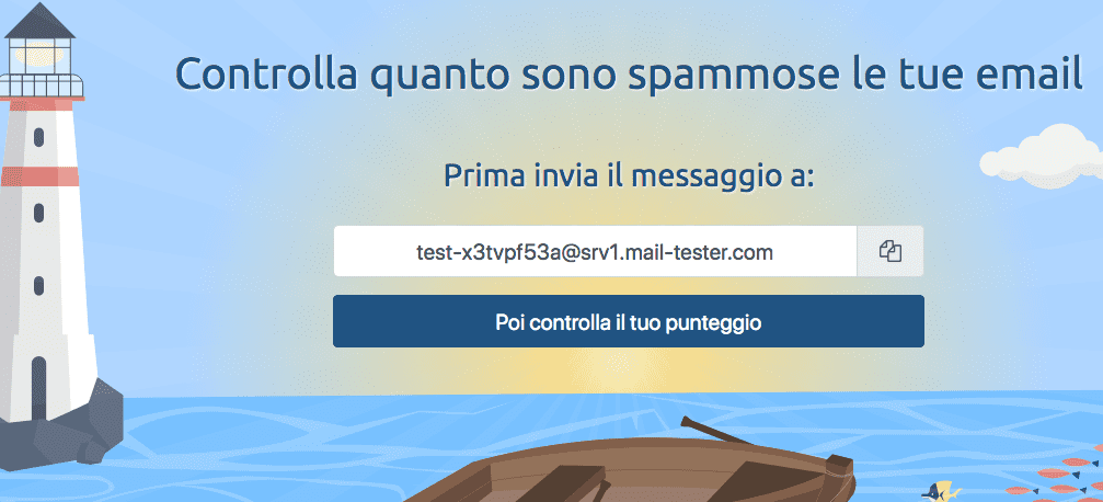 sistema per controllare che la mail non finisca nello spam